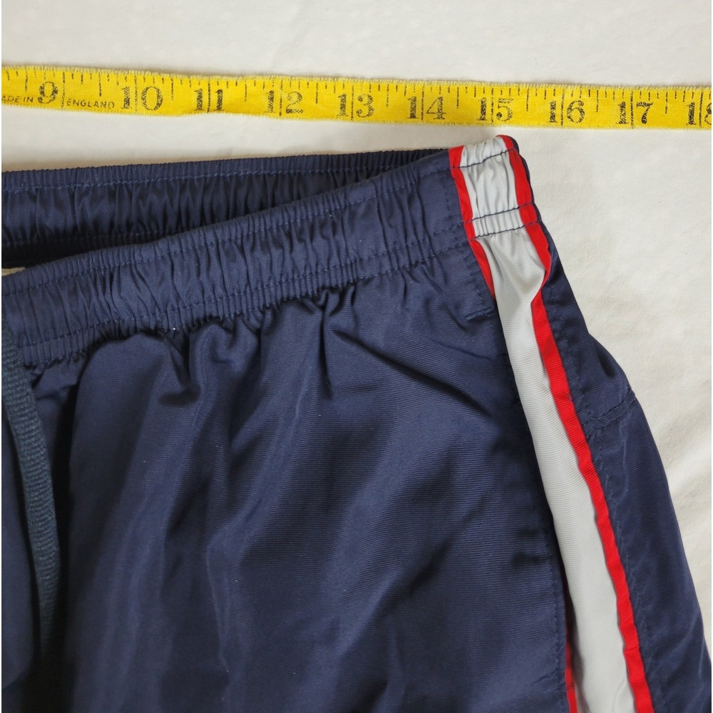 Nike Vintage Track Pants Navy Blue Red White Side Stripe Mens XL H30408PAS Lined - Picture 3 of 10